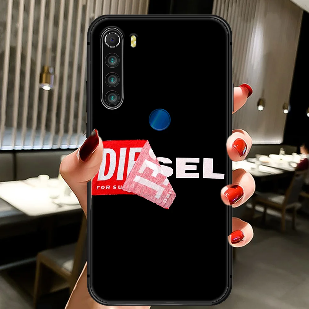 

DIESEL Luxury Fashion Brand Phone Case Cover Hull For XIAOMI Redmi 7a 8a S2 K20 NOTE 5 5a 6 7 8 8t 9 9s Pro Max black Etui