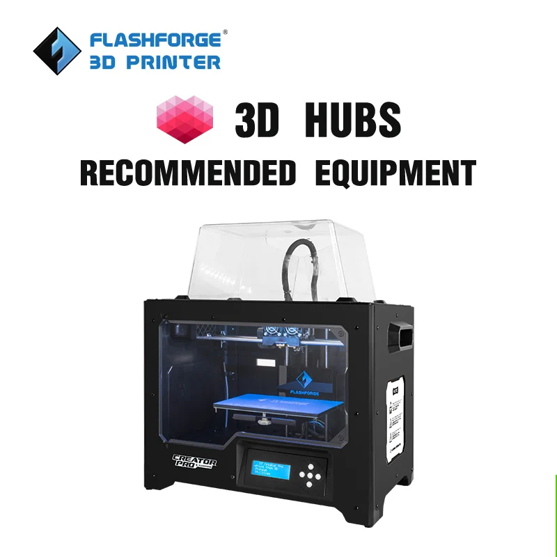 Новинка! Flashforge Creator Pro 3d принтер с открытым исходным кодом двойной экструдер W/2 катушки