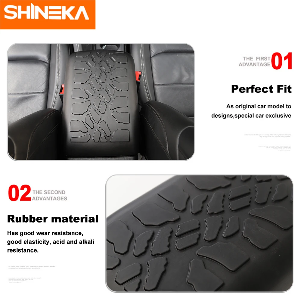 Подлокотник SHINEKA для Jeep Wrangler JL резиновый декоративный подлокотник 2018
