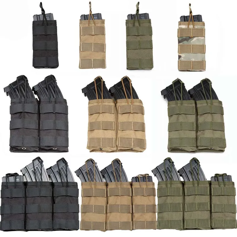 

1000D Nylon Single / Double / Triple Magazine Pouch Tactical M4 Military Pouch Molle Paintball Airsoft Hunting Magazine Pouch