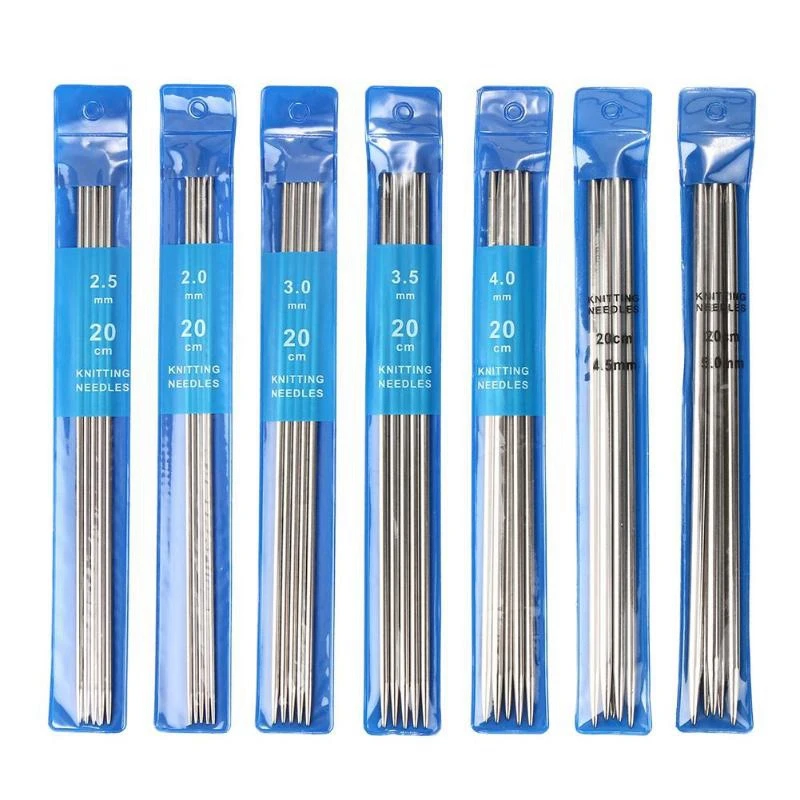 Straight Knitting Needles Stainless Steel Crochet Hooks For Diy Weave Tools Sewing Accessories CNIM Hot | Дом и сад