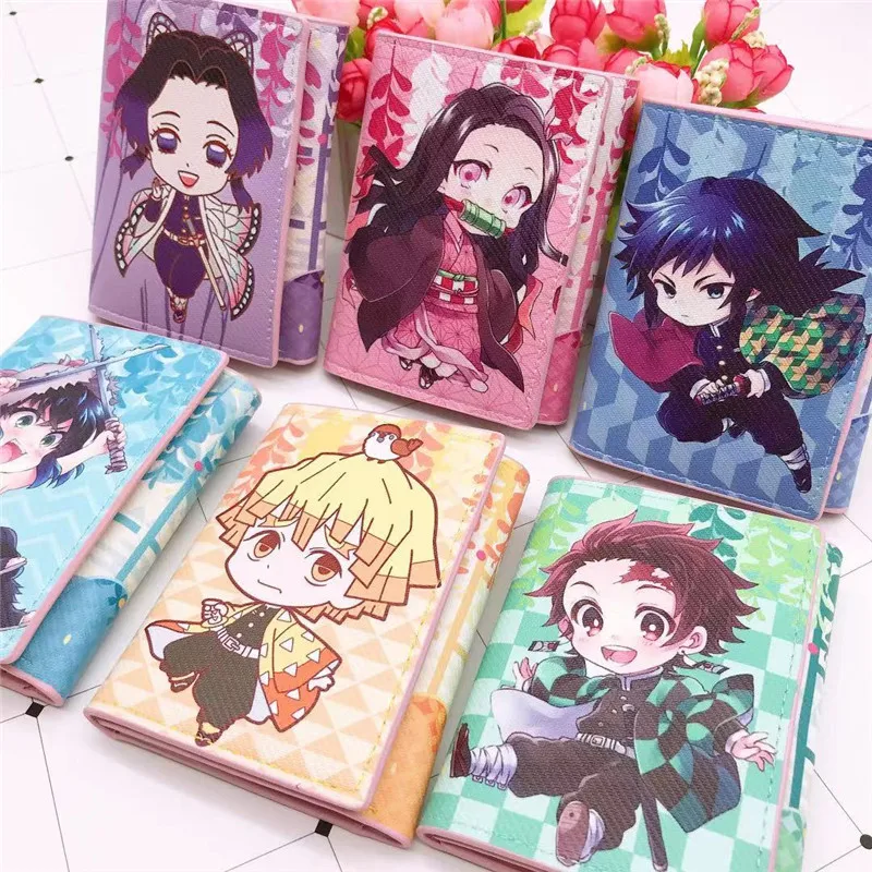 Кошелек-тройник из аниме клипса с отделениями для карт | Багаж и сумки