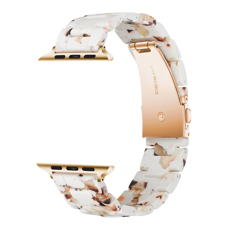 Иммитационный керамический ремешок для часов iWatch Apple Watch 38 мм 40 мм 42 мм 44 мм Серия 1 2 3 4 полимерный Ремешок Браслет - Цвет ремешка: BD-AP-714