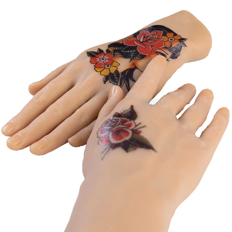 

Силиконовая тренировочная искусственная левая/правая рука для татуировки, искусственная рука для татуировки, боди-арта, ногтевого дизайна,...