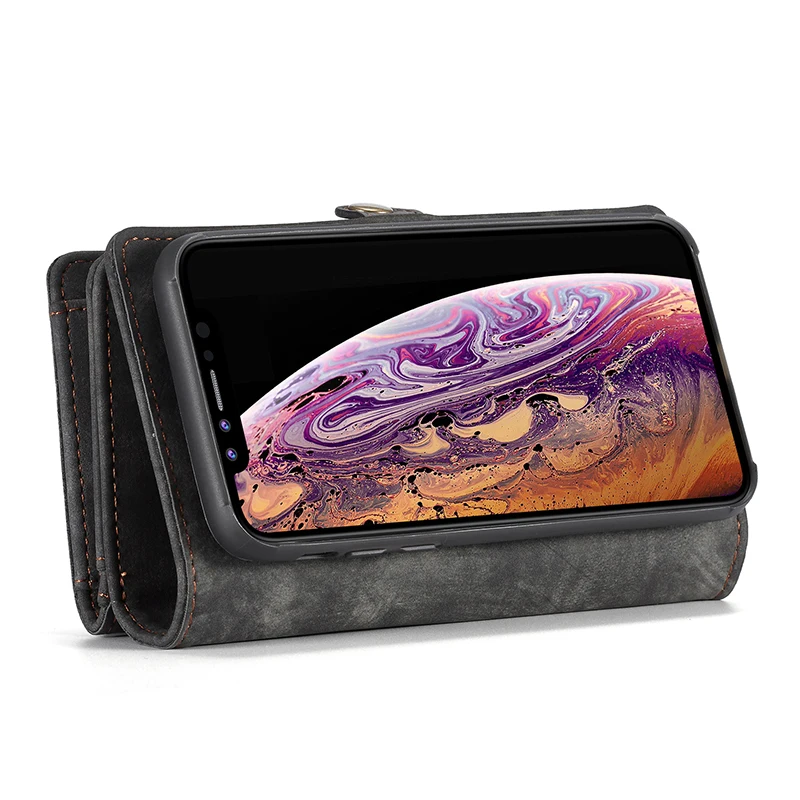 Роскошный кожаный чехол для iPhone X, XR, XS, Max, 8, 7, 6, 6s Plus, флип-чехол, чехол-кошелек, магнитный деловой чехол для телефона, для iPhone 11 Pro