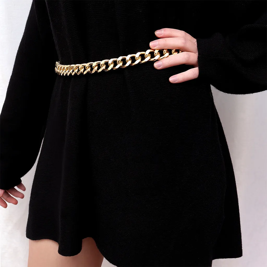 

2019 New Women's Metal Thin Belt Simple Wild Summer Dress Charm Body Chain Jewelry Z914