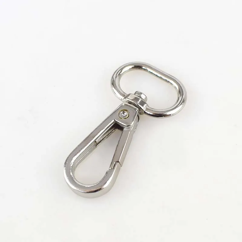 silver Meetee 5 шт. 16/20/25/32/38/50 мм металлический ошейник Carbiner Пряжка Сумка ремень клип крюк брелок поделки своими руками аксессуар F4-1 - Цвет: silver