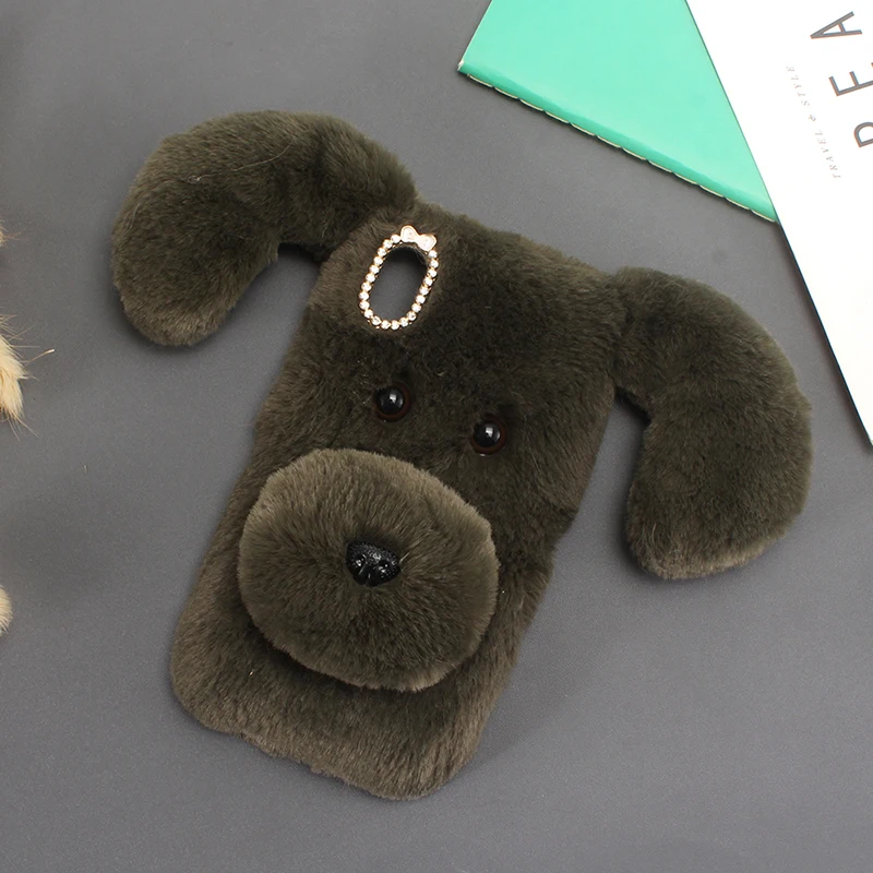 DIY мягкие пушистые длинные волосы Собака Красивая забавная стильная Обложка