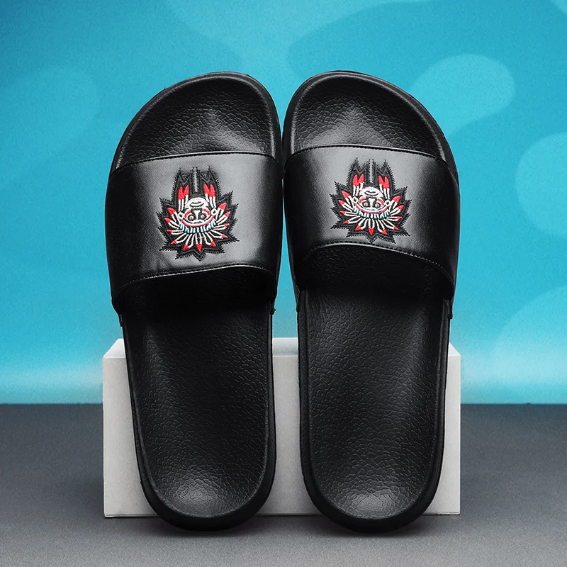 

Flat Indoor Slippers Men Brand Flip Flop Wear-resistant Breathable Non-slip Men's Summer Shoes New 2021 Fashion Casual Light