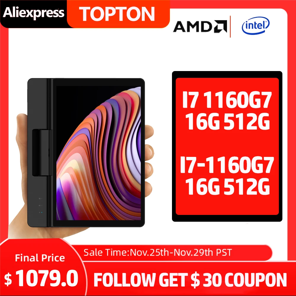 Ноутбук A1 Pro 7 дюймов Intel Core i7 1160G7 16 ГБ ОЗУ 512 SSD | Компьютеры и офис