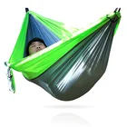 Двойной гамак для пешего туризма, для путешествий, охоты, 2-карабин, 2 ремня
