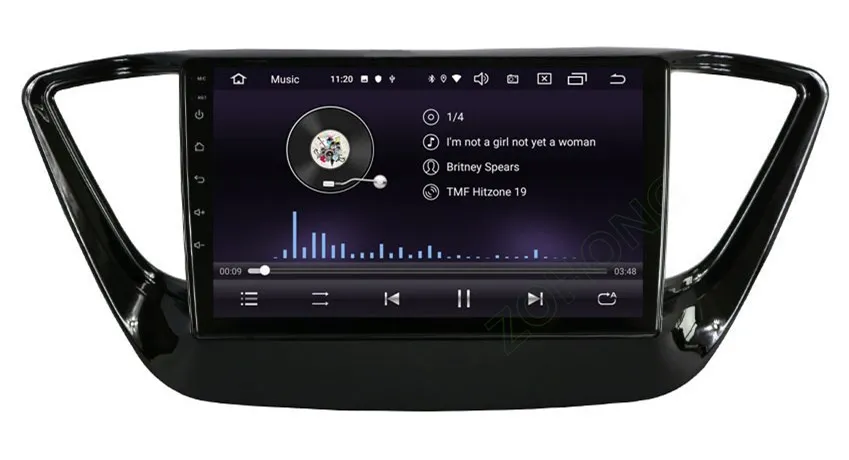 Android 9,0 RAM2Gb 2.5D Автомобиль Радио DVD для hyundai Solaris Verna Авто радио мультимедиа плеер для автомобиля gps навигации для hyundai Solaris радио