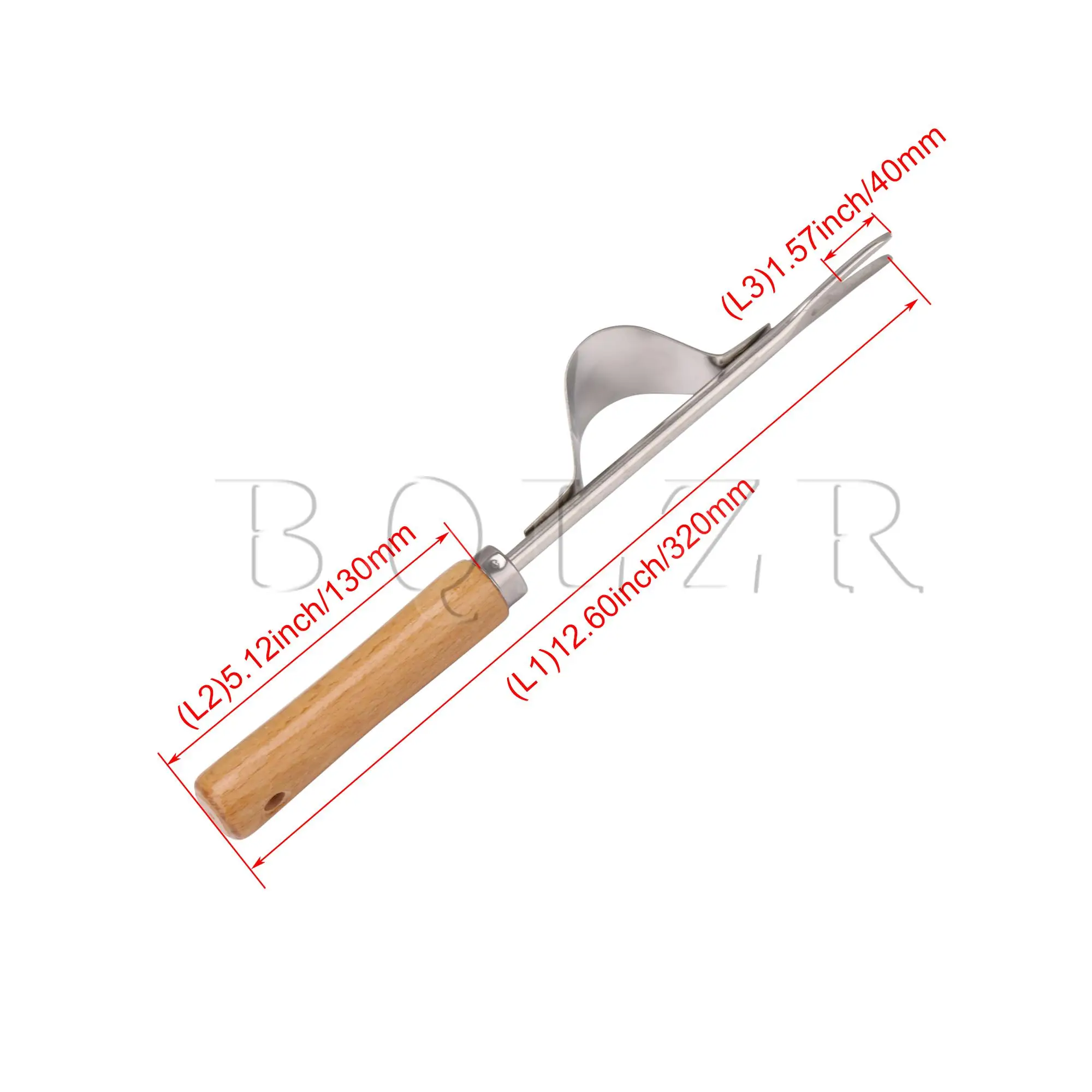 

BQLZR V-shaped Stainless Steel Weeding Tools Bend-Proof Gardening Accessories