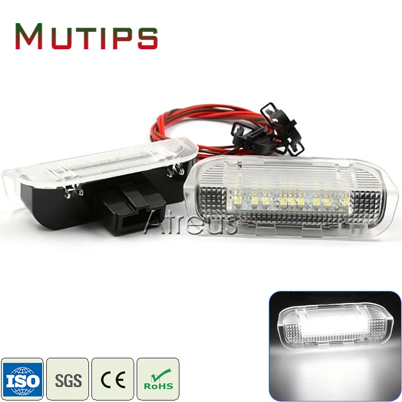 Mutips двери автомобиля Добро пожаловать огни для VW Golf GTi Polo Jetta EOS СС Tiguan Scirocco Touareg