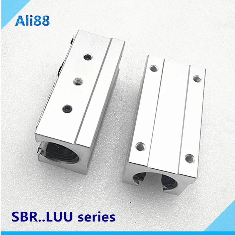 2 шт. SBR16LUU SBR16 удлиняющий линейный подшипник 16 мм открытый скользящий блок CNC части