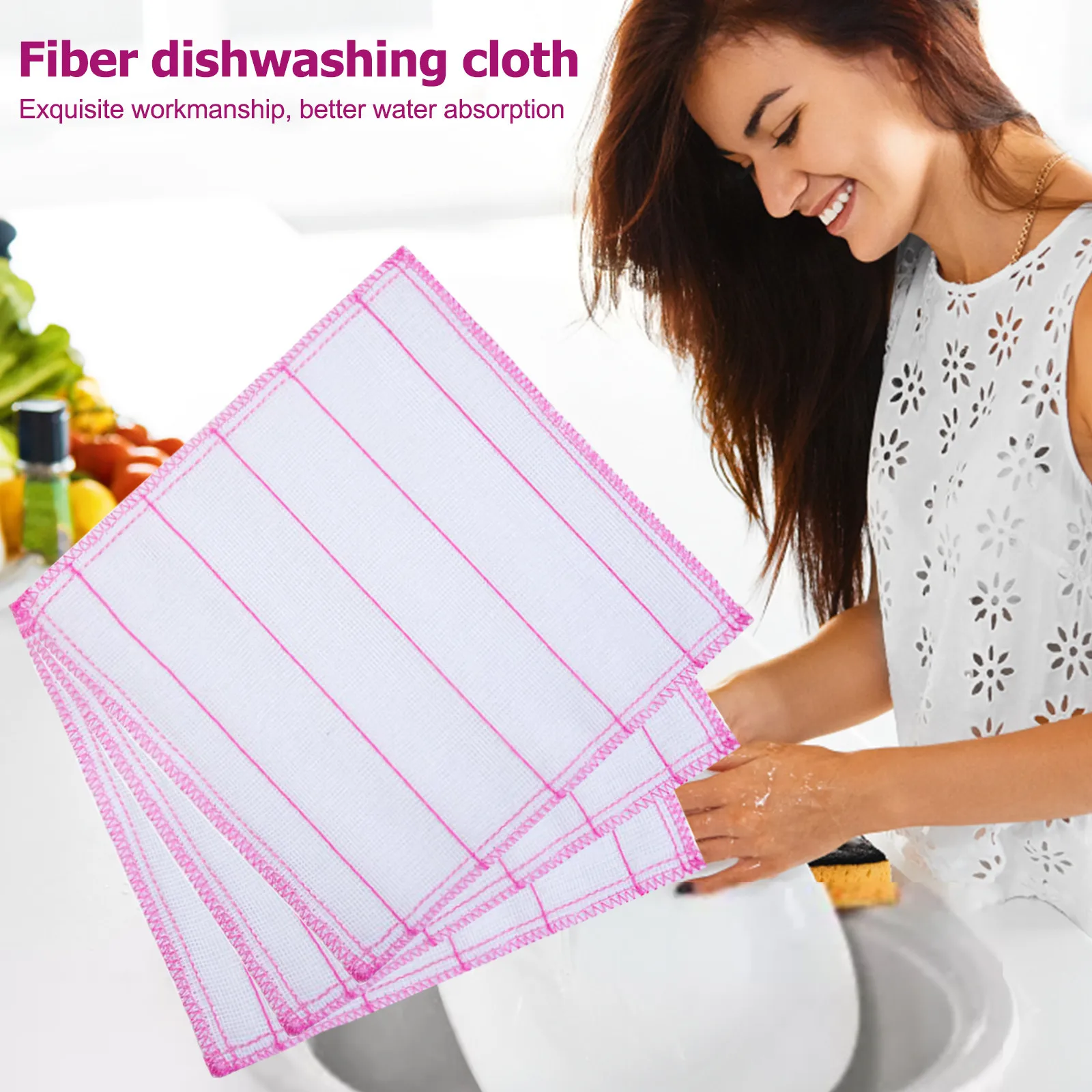 

3 шт., 5-слойная Чистящая салфетка из хлопка и дерева