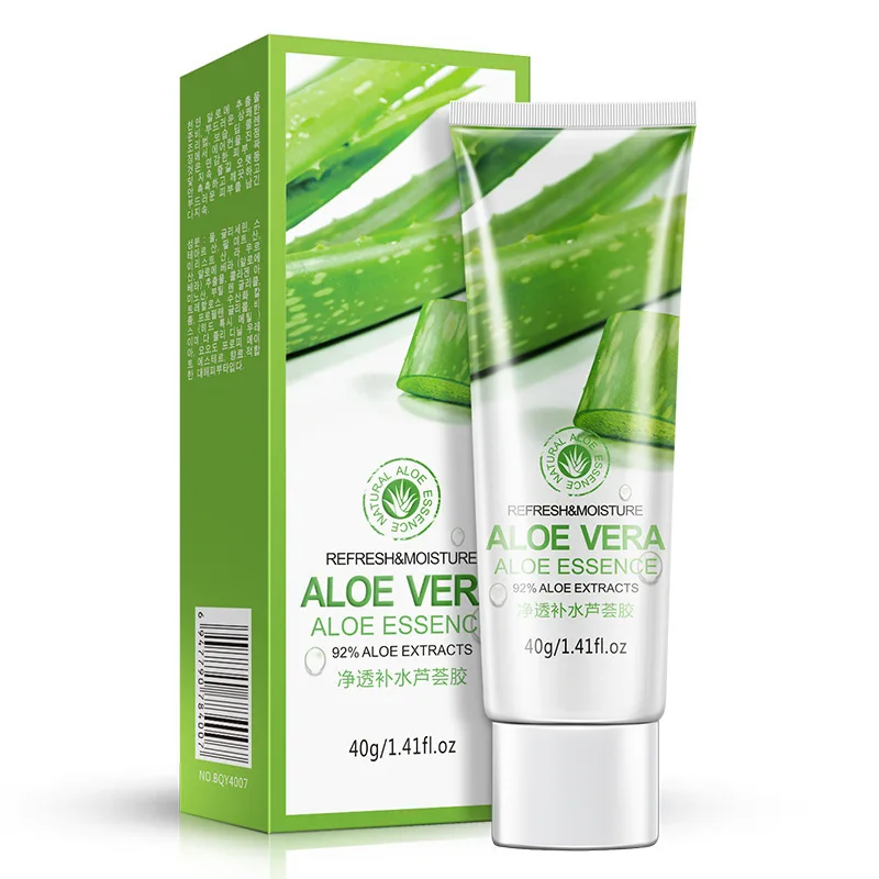 

Aloe Vera Gel Moisturizing Hydrating Oil-Control Shrink Pores After-Sun Repair Soothing Brighten Anti-Drying Face Skin Care 40g