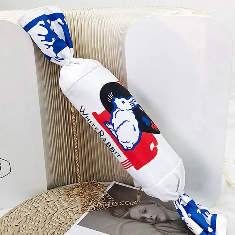 Новая модная Холщовая Сумка конфетных цветов для девочек мультяшная белая