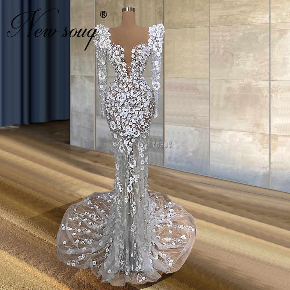 Saudi Arabia Heavy Pearls Evening Dresses 2020 Crystals Beaded Celebrity Red Carpet Dress Runway Long Formal Gowns Custom Prom