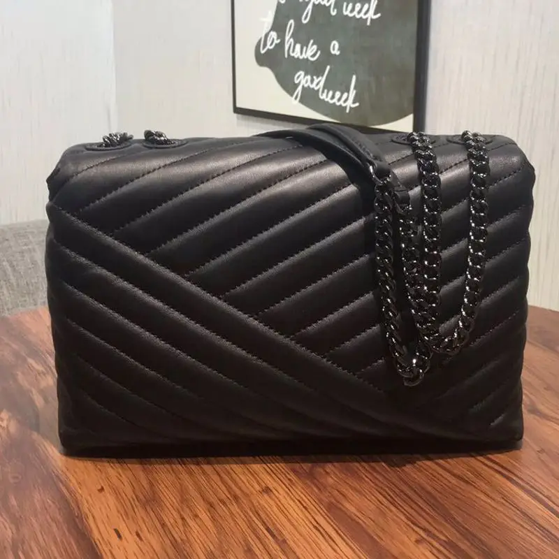 

New luxury Designer genuine lambskin Leather Women handbag messenger bag Female chain shoulder bag Lady Crossbody Bag brand bags