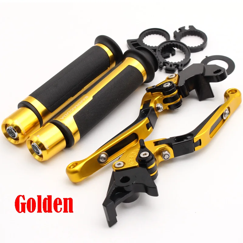 Gold Для Kawasaki ZR-7/S ZR7 ZR7S 1999-2003 2000 2001 2002 мотоцикл Регулируемый складной сцепные рычаги Руль ручками - Цвет: Gold