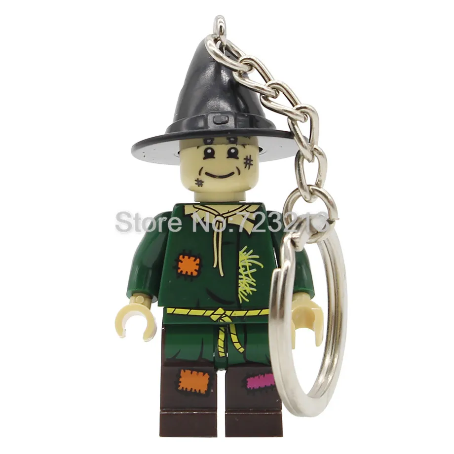 The Scarecrow Один мультфильм Кот История игрушек фильм волшебник OZ Брелок фигурка Барт Базз Лайтер строительные блоки модели игрушки - Цвет: The Scarecrow
