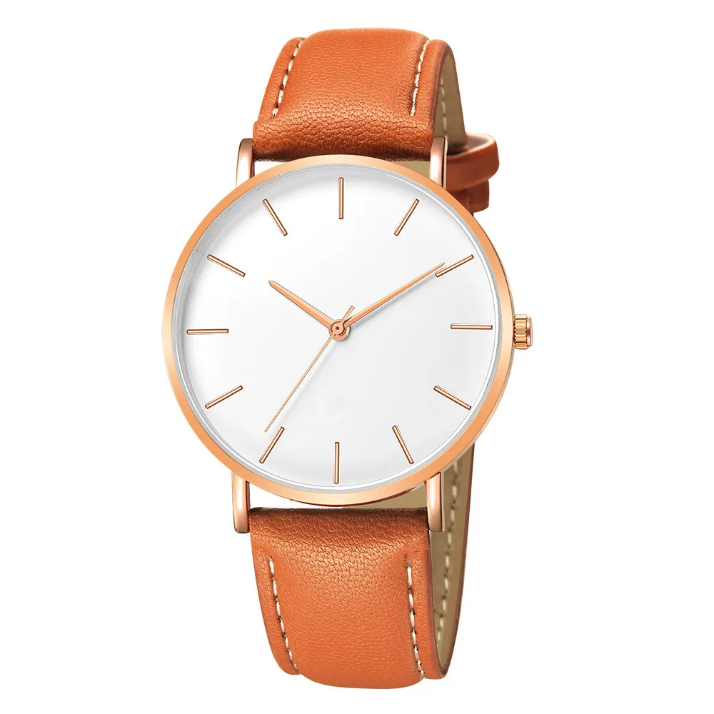 

Women watches Fashion casual business minimalist luxury watch leather strap quartz clock reloj hombre relogio feminino часы женс
