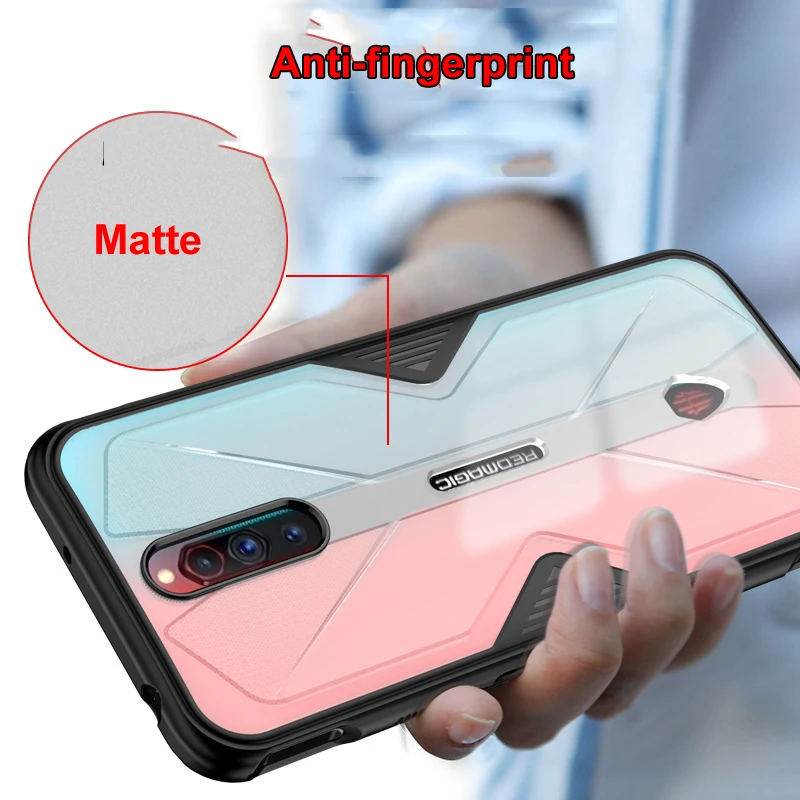 for nubia red magic 5g phone 6 65 inch case accessories soft anti knock silicon pc breathable transparent gaming cover funda free global shipping
