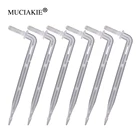 MUCIAKIE 50 шт. прозрачный изгиб стрелка 47 мм шланг капельный эмиттер изогнутые спринклеры для растений садовые разъемы для микроорошения