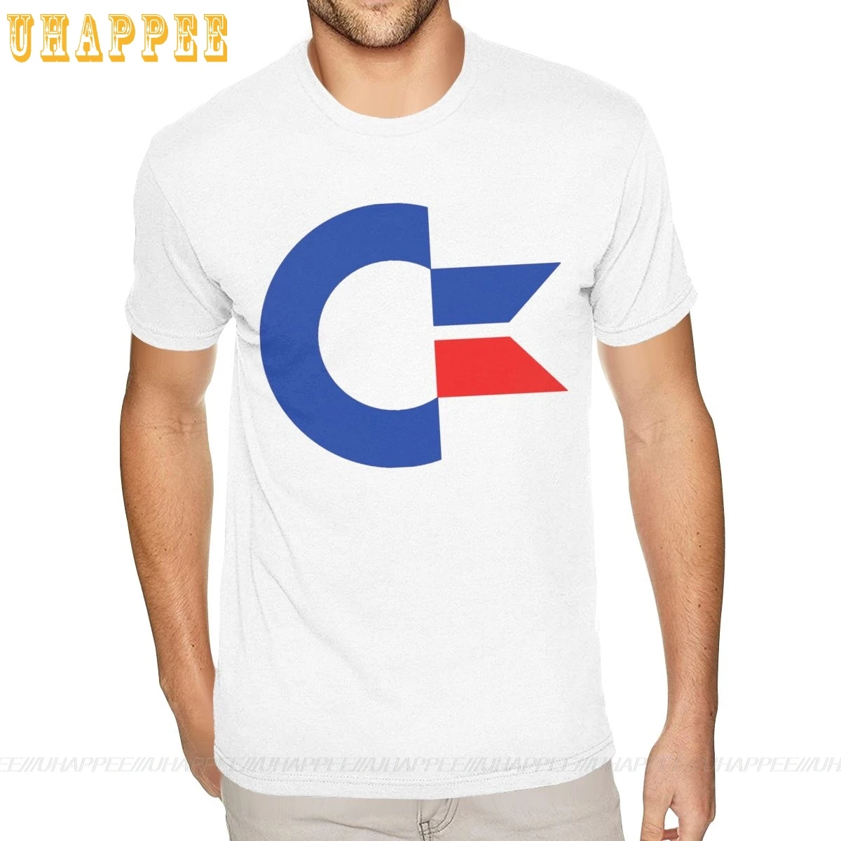 Очень большая футболка Commodore 64 Мужская Уличная с короткими рукавами Homme винтажная