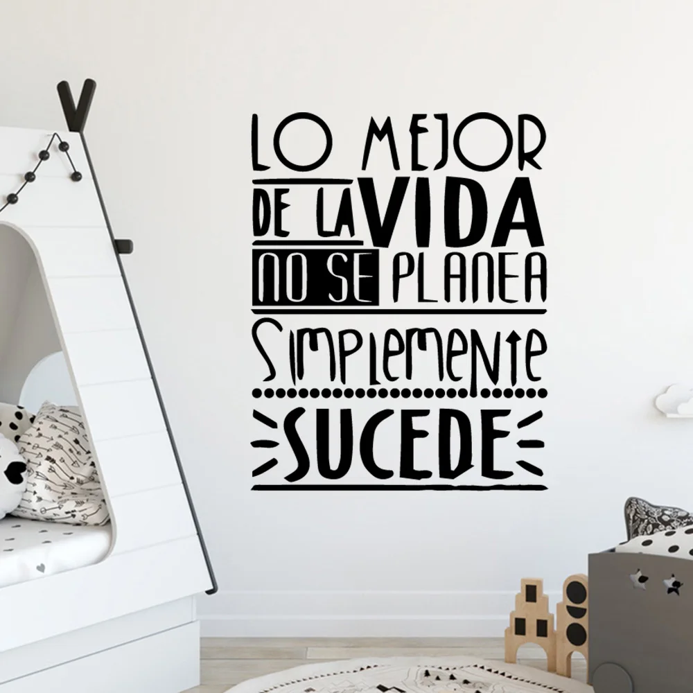 

Creative Text Decorative Sticker Waterproof Home Decor Kids Room Nature Decor Sticker Mural