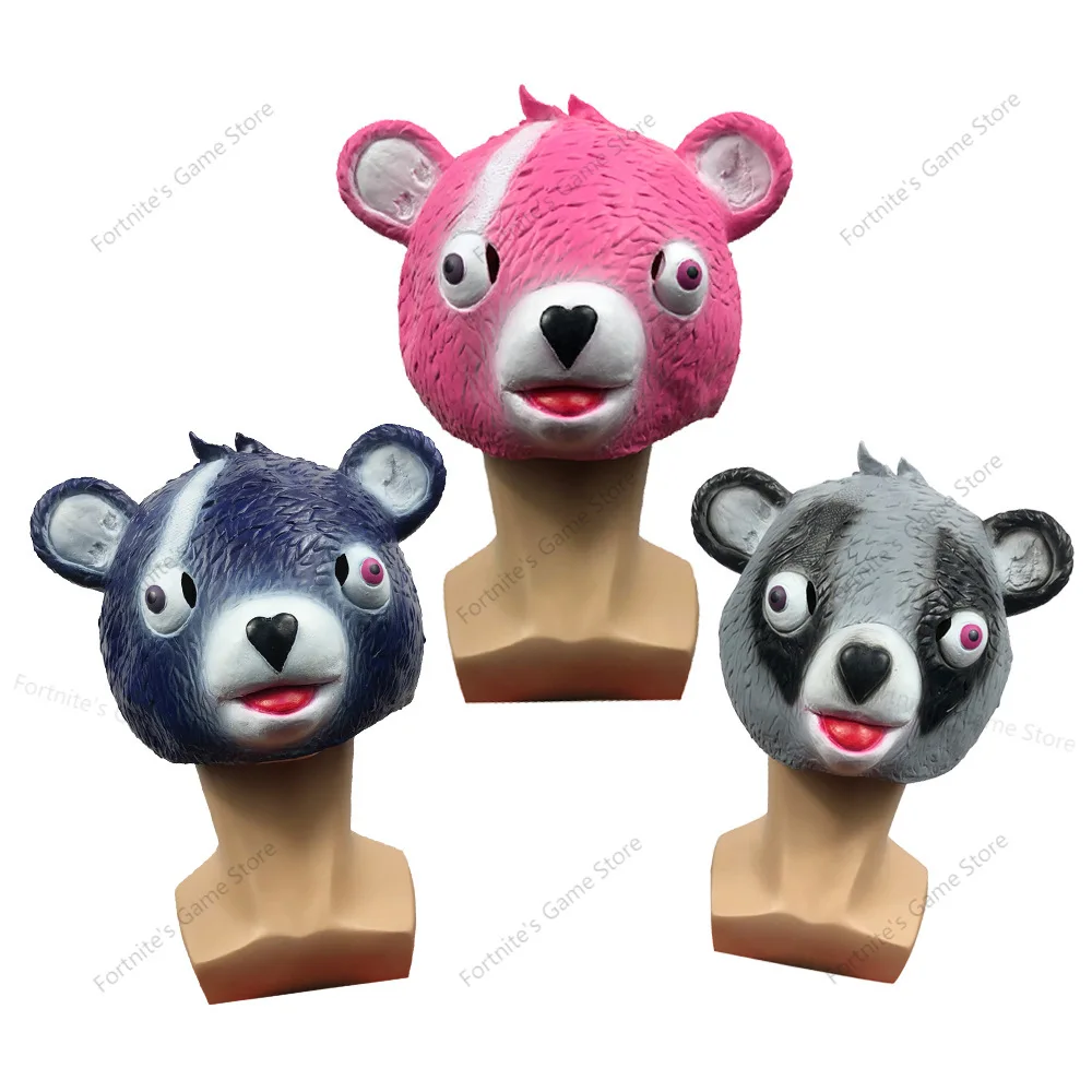 Fortnite аниме Хэллоуин маска или розовая футболка с мишкой латексные маски игры