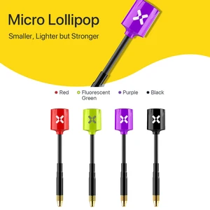 Всенаправленная антенна Foxeer Micro Lollipop 5,8G 2.5DBi с высоким коэффициентом усиления RHCP FPV MMCX, угловая, RHCP UFL, супер мини, для дрона RC FPV, 2 шт.