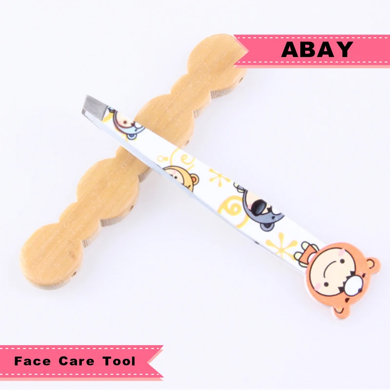 Инструмент для ухода за лицом из нержавеющей стали зажим бровей наклонный рот