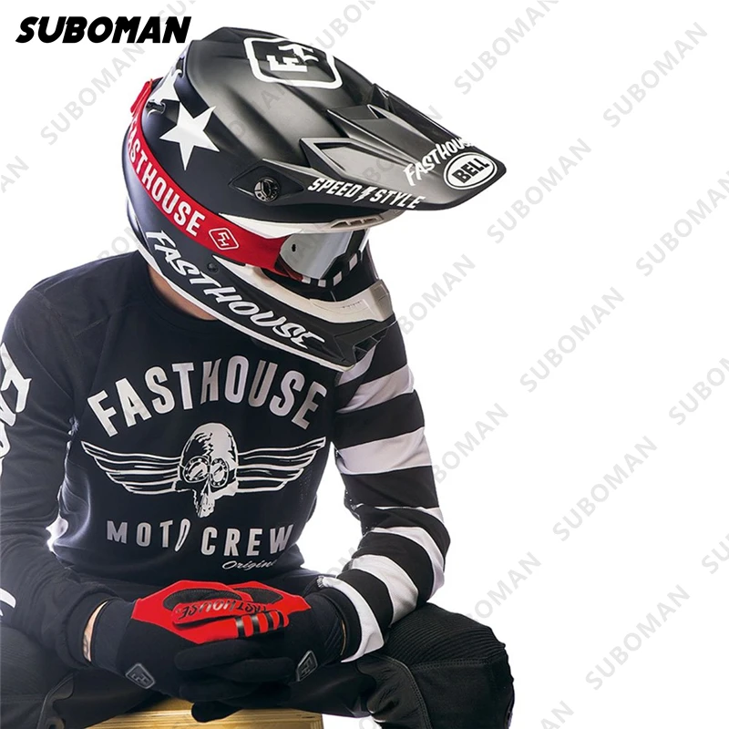 

FASTHOUSE 2021 men's downhill riding mountain bike cross-country DH motorcycle riding MTB shirt off-road sport fitness clothing