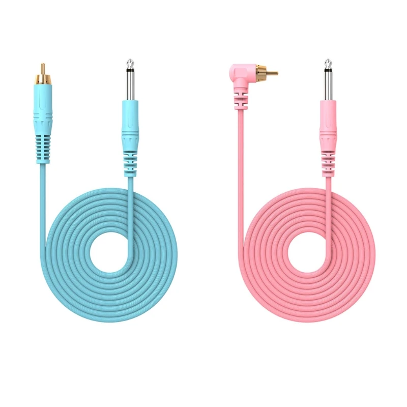 

Silicone RCA Tattoo Clip Cord Tattoo Power line Tattoo Cable RCA Connector 6.5FT Plug for Tattoo Machine Parts Rotary G99E