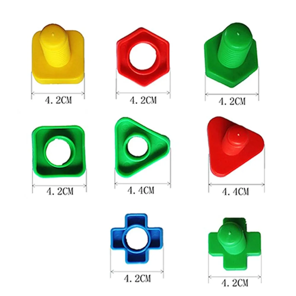 4 пары детских гаек и болтов|Конструкторы с отверткой| |