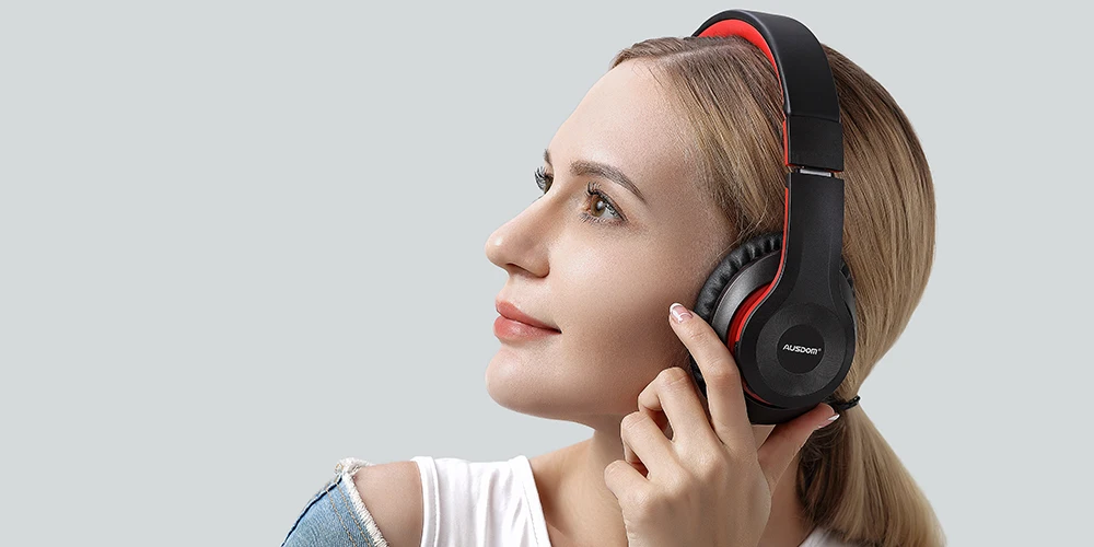 Ausdom ANC10, активные Беспроводные наушники с шумоподавлением, Bluetooth, складные, 20 ч, время воспроизведения, Hi-Fi, глубокий бас, Bluetooth гарнитура