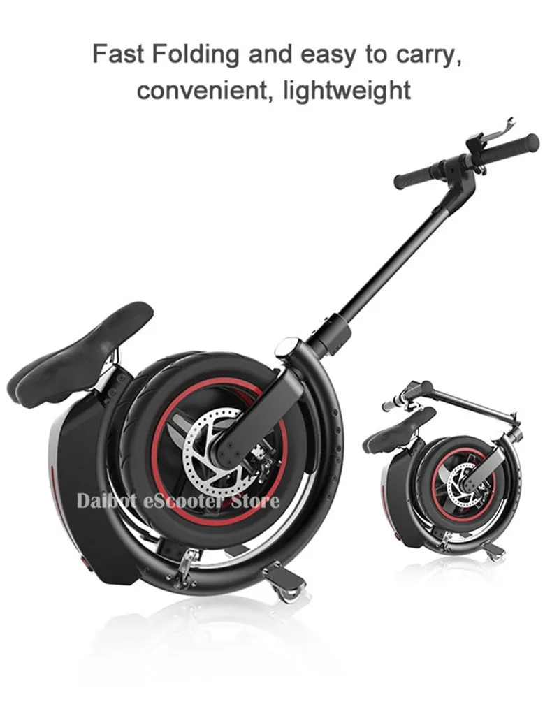 Новый 14 ''шины Портативный электрический скутер 36V 450W мотор складной велосипед