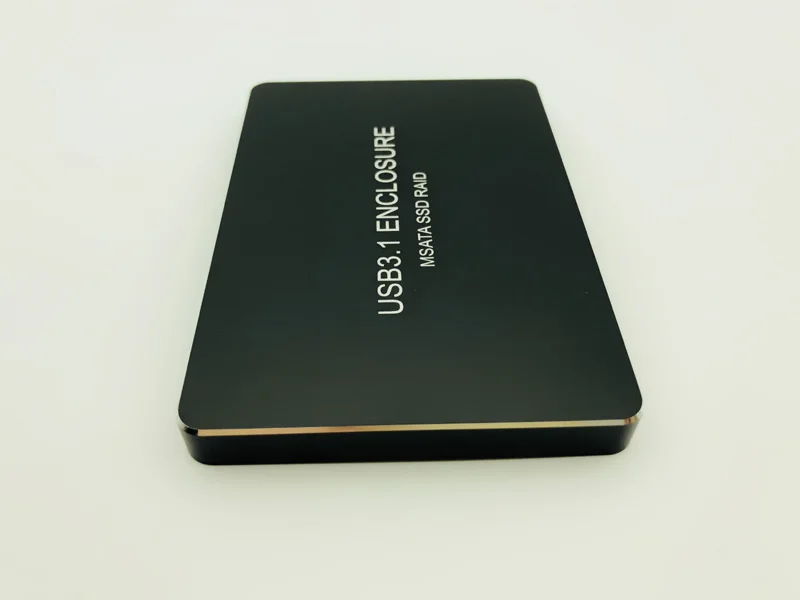 Корпус для SSD USB C USB3.1 Type на 2 порта MSATA Raid 0 1 PM мобильного жесткого диска корпус HDD