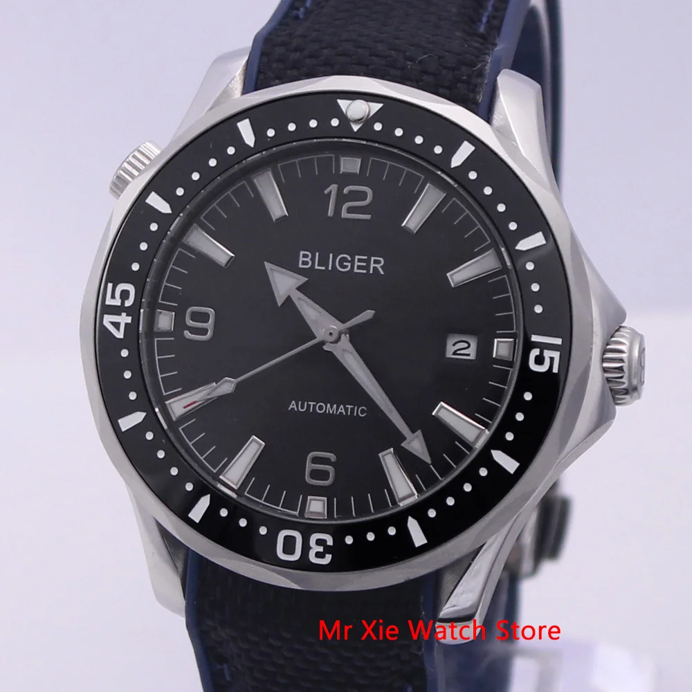 Bliger 40 мм автоматические механические часы для мужчин люксовый бренд Сапфир