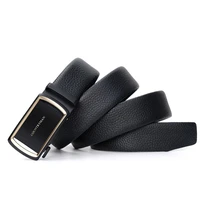 luxury design top quality mens full grain genuine leather ratchet waist strap dresstacti belt automatic buckle for man