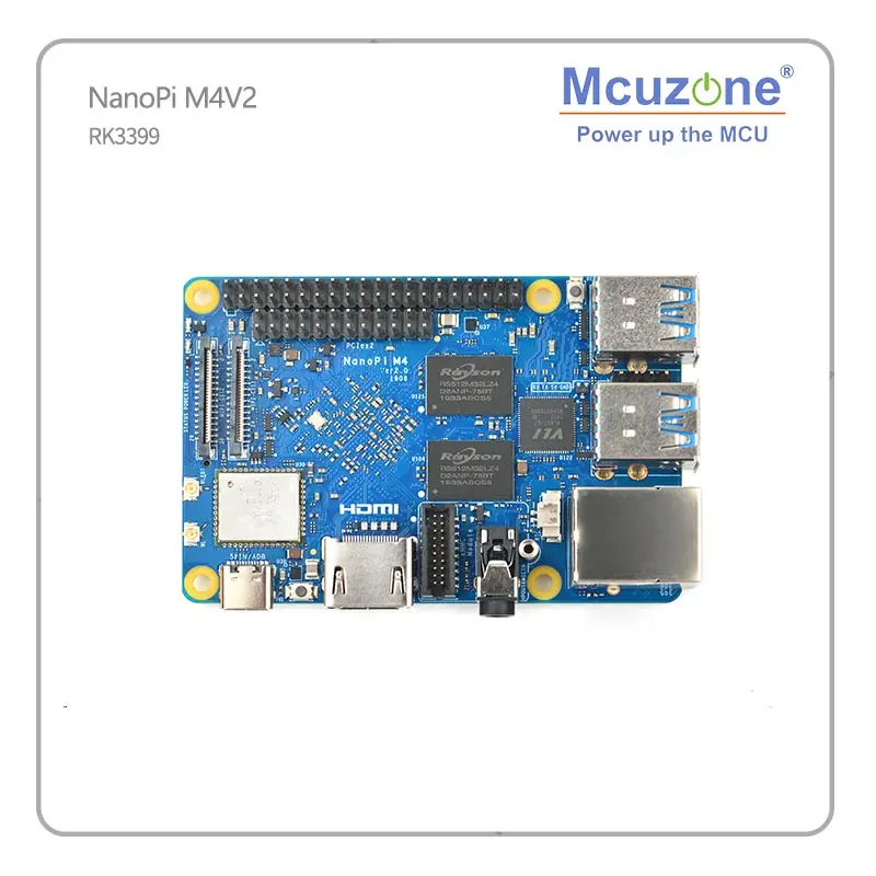 Бесплатная доставка! NanoPi M4 V2 4 Гб DDR4 Rockchip FriendlyELEC RK3399 SoC 2 4G &amp 5G двухдиапазонный WiFi +