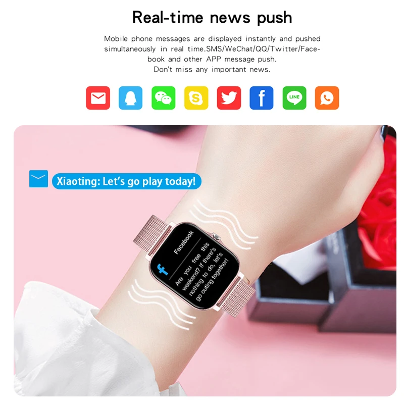 

Bluetooth Answer phone Color screen smart watch women men Sport waterproof watch for Android IOS 2021 New smartwatch women kids