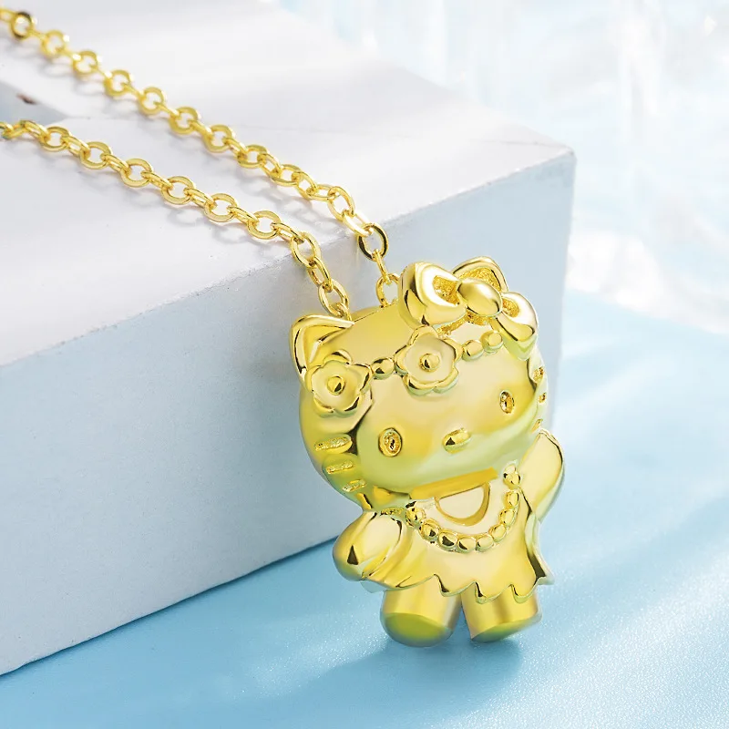 

Модная подвеска в виде мультяшного милого кота, Короткая подвеска в виде милого кота, ожерелья, аксессуары для девочек, украшение для свитер...