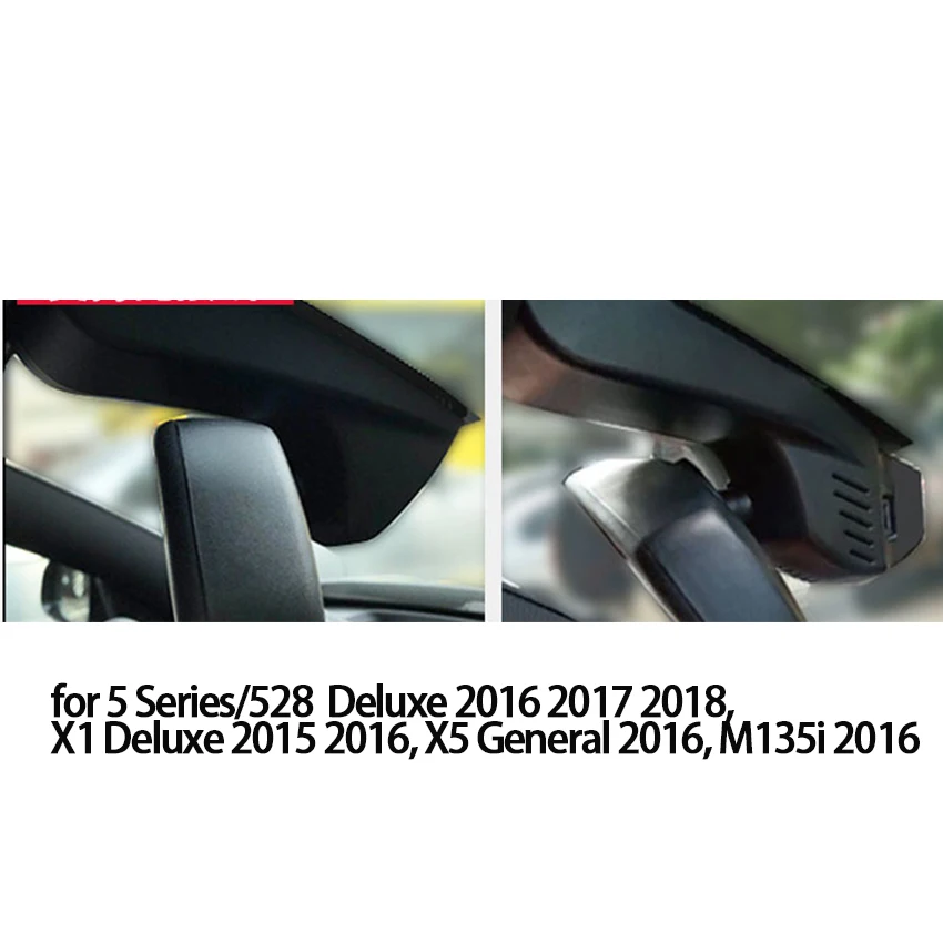 Новинка! Автомобильный видеорегистратор с Wi Fi для BMW 5 серии 528 Deluxe 2016 2017 2018 2019 Novatek