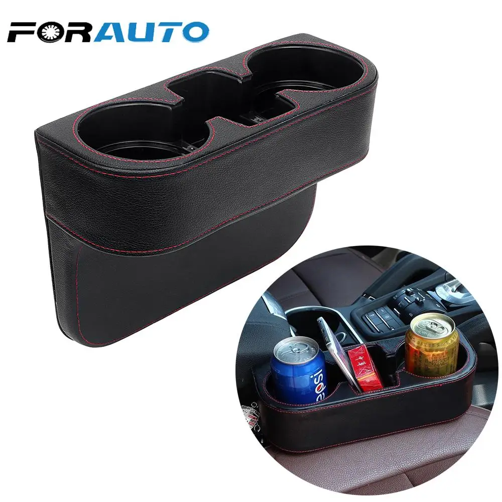 

FORAUTO Car Cup Holder Auto Seat Gap Water Cup Drink Bottle Can Phone Keys Organizer Storage Holder Stand Car Styling Accessorie