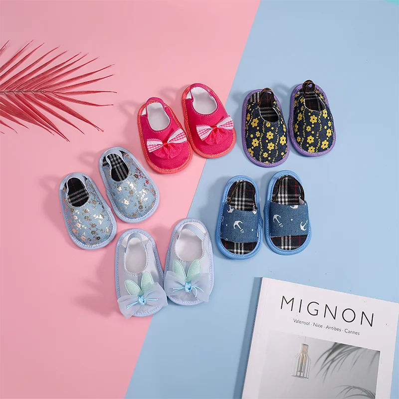 [simfamily]Baby Shoes Girls Boy Slippers Newborn Infant First Walkers Toddler Baby Footwear Cotton Soft Anti-Slip Sole - купить по