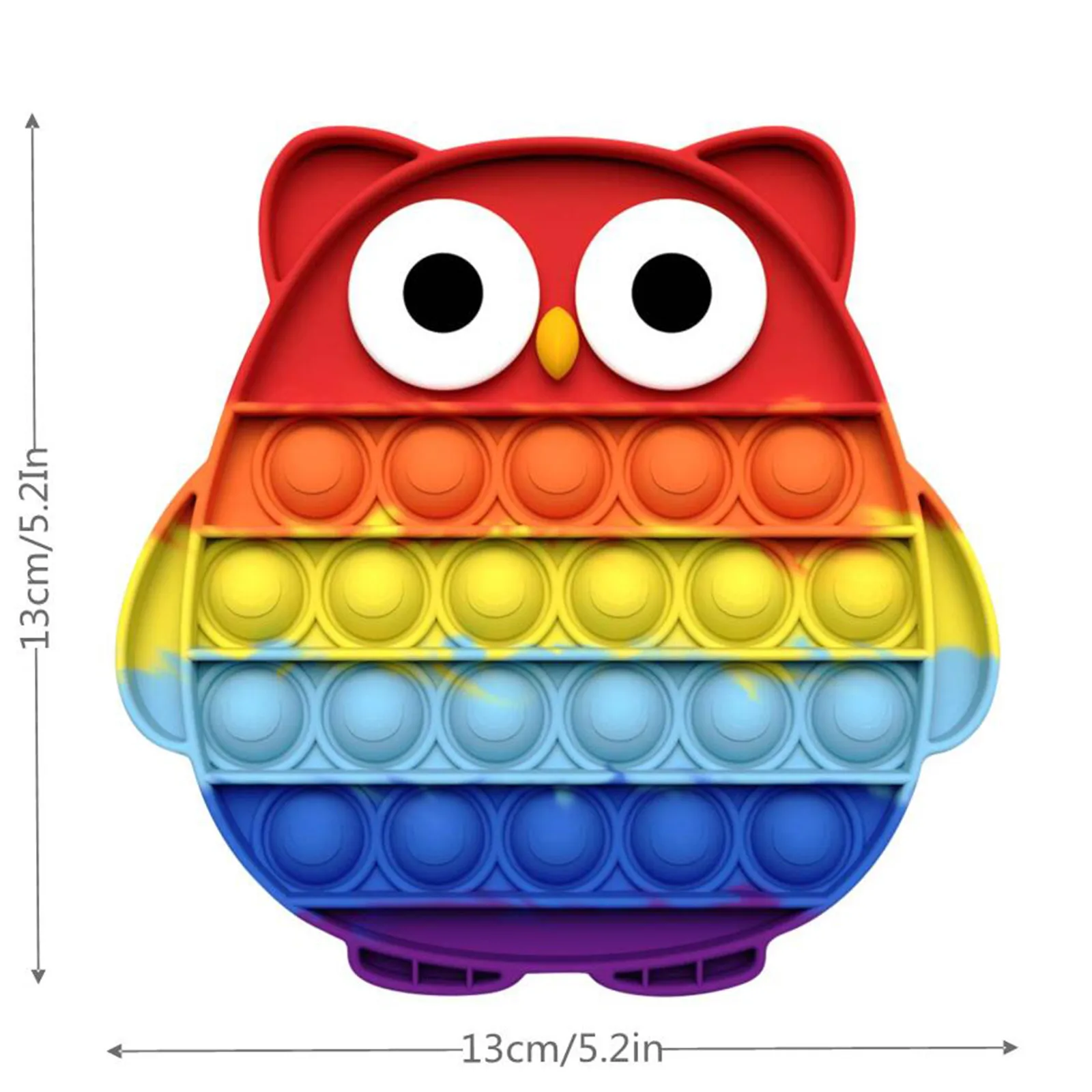 

Silicone Squeezetoy, Push Push Bubbles Squeezesensory Toy For Stress Relieve, Push Push Squeezetoys Great For Kids With Anxiety