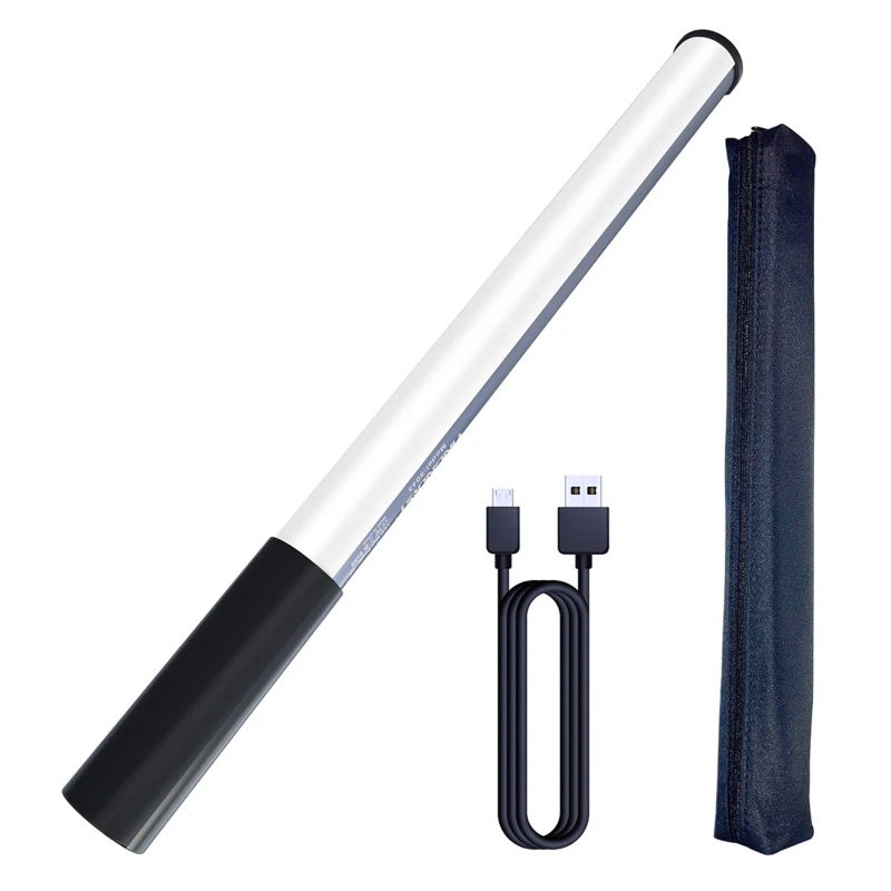 

RGB Fill Light Stick Handheld Fill Lamp Wand 1000lumens 2500-9900K CRI 95+ Built-in 3.7V/2600mAh Battery for Photography